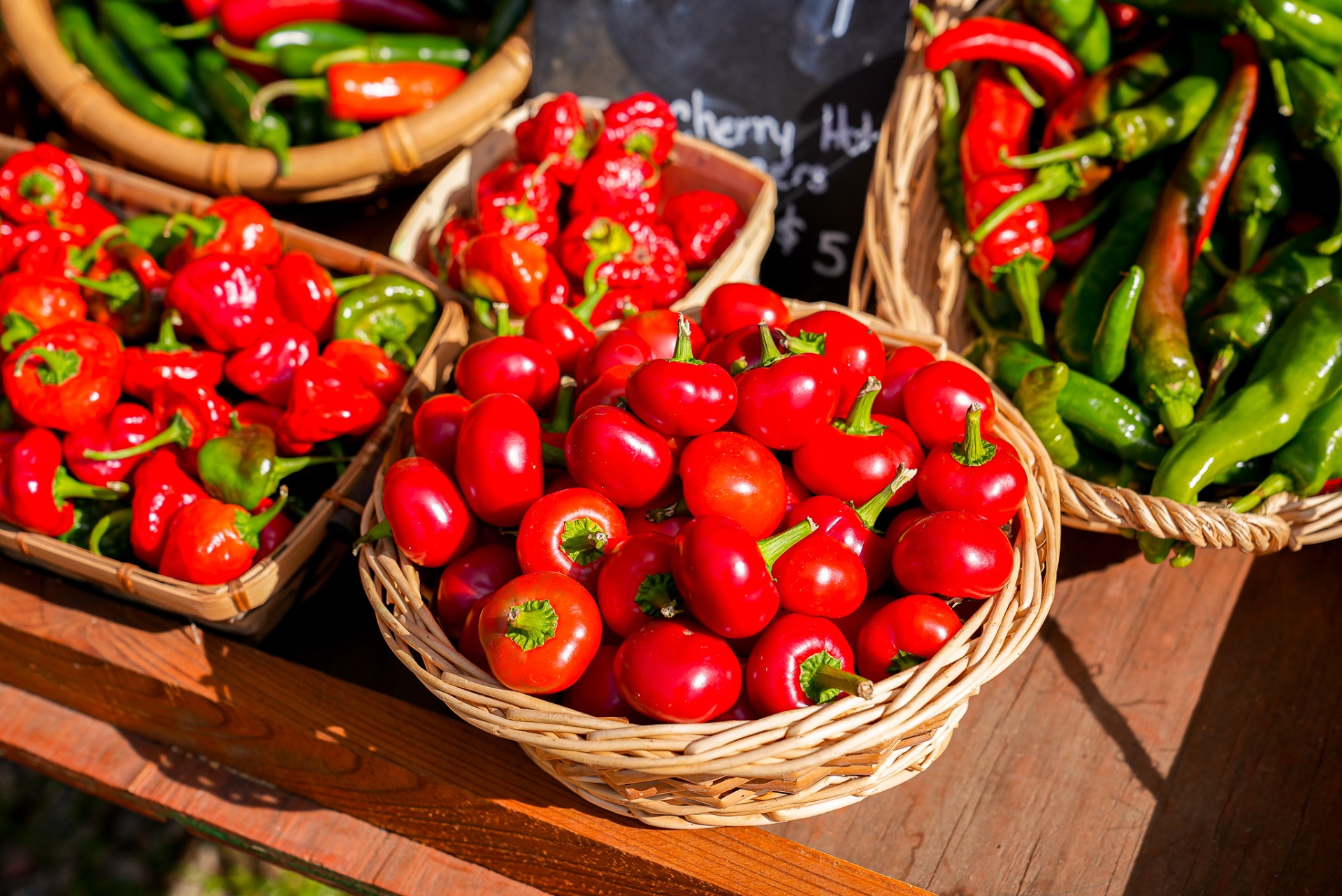Vegetables picked daily